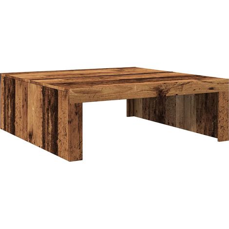 Maison Exclusive - Table basse vieux bois 100x100x35 cm bois d'ingénierie