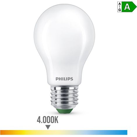 PHILIPS Ampoule Classique LED Ultra Efficace 7,3W 1535lm E27 4000K 6x10,4cm (1/3)