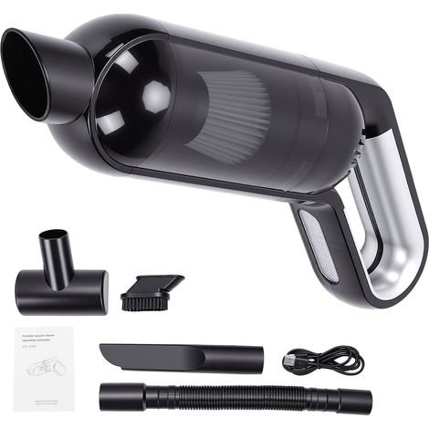 Aspirateur de Voiture avec Puissance D'aspiration de 15 000 Pa, Moteur 120 W, Batterie Longue Durée 4 000 MAh et Port Chargement USB-C pour la Maison, le Bureau (1/5)