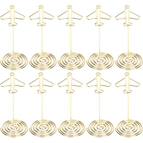 10PCS Suppots de Numéo de Table - 9,9CM Pote Numéo de Table en Métal pou estauants Noël Banquets Saint Valentin Décoation Fêtes Bueaux Maison (1/3)