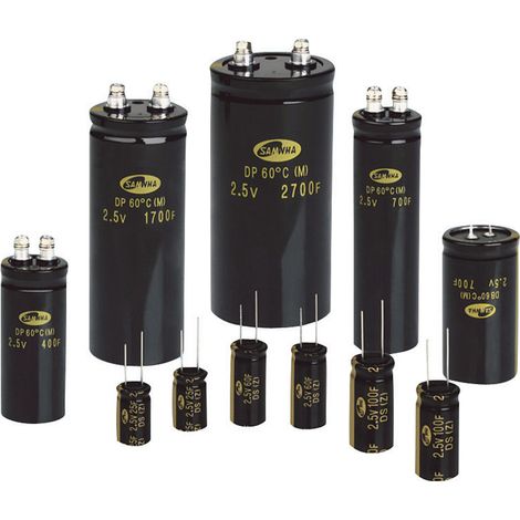 Samwha DB5U407M35060HA Green-Cap Kondensator 400 F 2.7 V/DC 20 % (Ø x L) 35 mm x 60 mm 1 St.