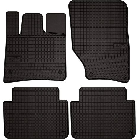 Tappetini in gomma per auto per: Audi Q7 I 4L SUV (2005-2015) - neri, su misura (1/5)