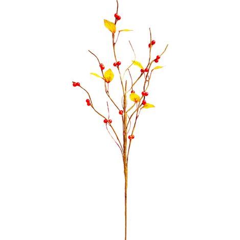 Cueillette de baies avec feuilles, branches de baies artificielles décoratives d'automne pour fêtes d'anniversaire et mariages (1/2)