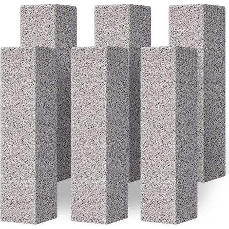 6 pierres ponce pour WC, bâton de nettoyage anticalcaire, élimination du tartre, calcaire, rouille, résidus d'eau dure, baignoire évier (1/5)