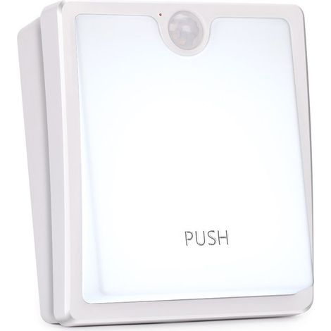 Lampe de chevet LED à détecteur de mouvement, alimentée par piles et réglable (blanc chaud) (1/5)