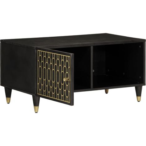 Table basse Table de salon Table de café 80x50x40 cm bois de manguier massif (1/5)