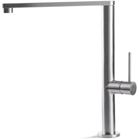 Miscelatore per lavello da cucina acciaio inox Vema TIBER STEEL KITCHEN V20022 Satinato