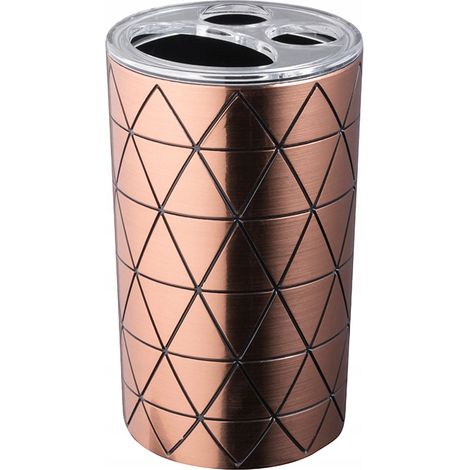 Tazza porta spazzolino da bagno Star Copper