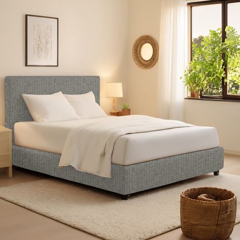 Cama Individual Bracknell, Desenfundable, Hecho en Italia, Gris Ceniza (1/5)