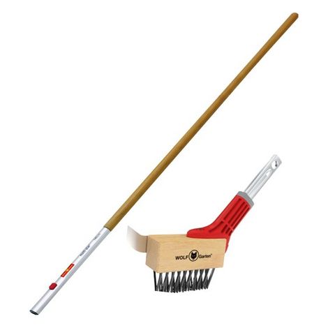 Herramienta de limpieza wolf-garten 71aam009650 cepillo duradero mango ergonómico