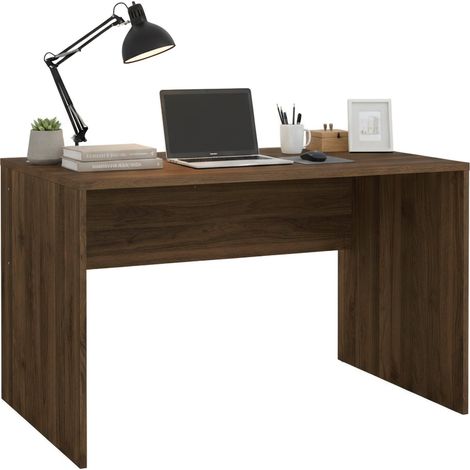 Dmora - Escritorio MaryRead, Escritorio multiusos, Mesa de oficina para PC, El plan de trabajo, 120x75 h74 cm, Nuez