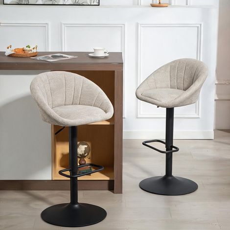 Tabouret de bar réglable de 62 à 82 cm 53,5 x 46 x 103 cm (1/5)
