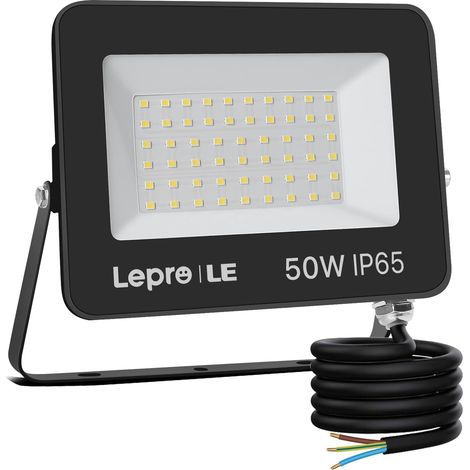 Projecteur LED Exterieur 50W 4250LM 5000K Blanc Froid IP65 Étanche Spot Led Extérieur, Projecteur LED Extérieur pour Jardin, Cour, Garage, Couloir et Éclairage de Sécurité (1/5)