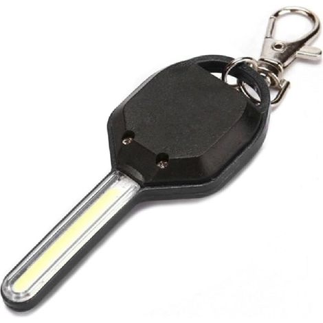 Mini lampe de poche en forme de clé - Mini porte-clés étanche - Petit porte-clés LED - Mini lampe de poche LED - Pour camping, randonnée, lampe de poche (1/5)