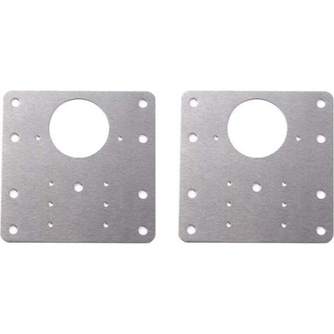 (2 pièces)Artéfact de réparation de charnière , Supports de réparation plaques Installation facile avec 12 vis , pour bois, meubles, étagères, cabine (1/4)