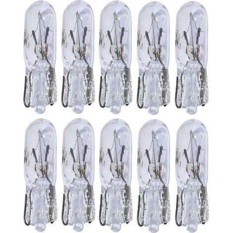 Lot de 10 ampoules T5 12V 1.2W  Lumière douce pour tableau de bord  Installation simple  Compatible luminaires T5 (1/4)