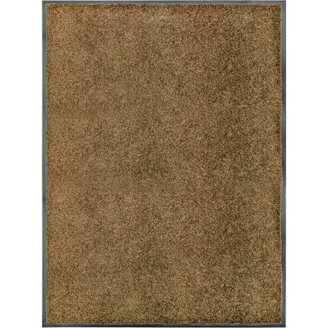 Paillasson lavable Tapis de salon Style Moderne - Tapis de sol Marron 90x120 cm BV552733 - BonneVie (1/5)