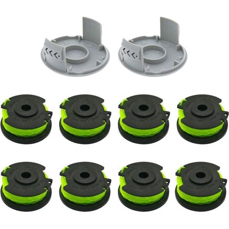 Ryobi RAC143 Lot de 10 bobines de fil de rechange pour débroussailleuse 36 V avec capuchon RAC142 Compatible avec RLT36B33 et RY36LT33A-0 (1/5)