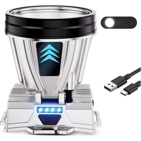 BUNTHAUS PA Lampe Frontale LED Rechargeable Étanche IPX5 Lumières Blanches Éclairage Puissant (1/4)