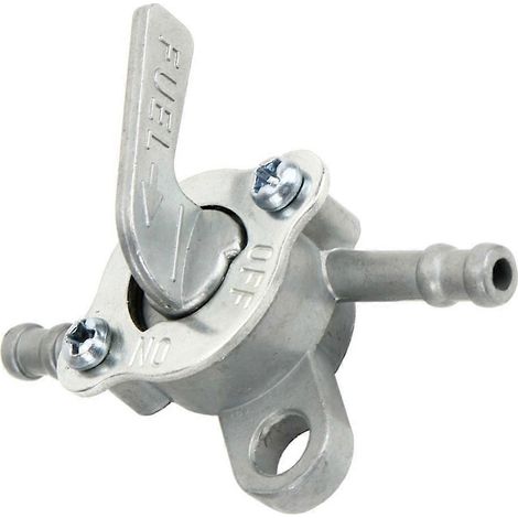 Robinet d'arrêt métallique en ligne, vanne de coupure de carburant essence pour quad, interrupteur à gaz, adapté ATV. (1/4)