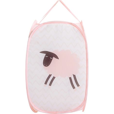 LAN Panier Pliable Avec Poignée Panier à Linge en Maille Filet Panier à Linge Cartoon Hamper pour Enfants Jouets Chaussures (1/5)