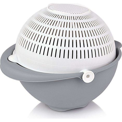 Colador de cocina con recipiente giratorio de 25 cm (1/5)