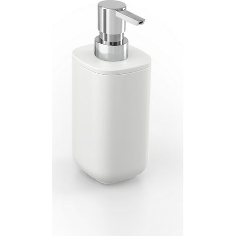 Distributeur de savon à poser blanc en résine mod. Pod