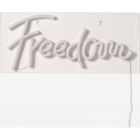 LED-Neonschrift für die Wand aus Acryl Freedom (1/3)