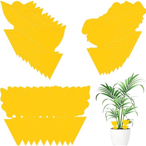 Anti Moucherons Interieur,30 PiègesAttrape Mouche Collant Jaunes,Plantes Exterieur Insert Anti Pucerons Lutte Parasites Plantes D Intérieur Cuisine Jardin Terreau (1/5)