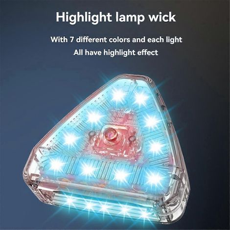 Lumière stroboscopique LED 7 couleurs avec télécommande sans fil, B1 (1/5)