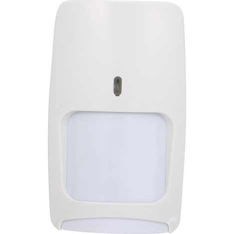 Eosnow Verdrahteter PIR-Mikrowellensensor-Detektor zur Wandmontage, Infrarot-Bewegungsmelder, DC7,5–16 V, Weiß