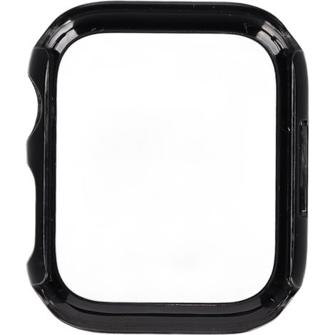Coque de Protection pour Apple Watch Series 7 (45mm) - Verre Trempé Intégral, Film Protecteur HD, Couleur Noire (1/5)