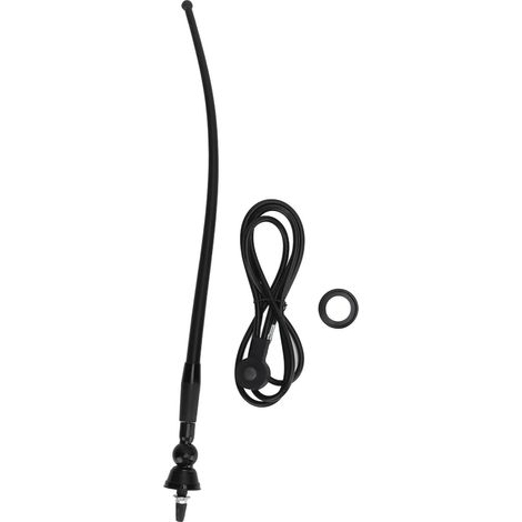 Antenne FM/AM universelle pour véhicule, très flexible, avec connecteur DIN mâle, adaptée aux camions, bus et camping-cars. (1/5)
