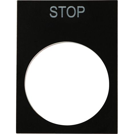 Etiquette de marquage pour Bouton-poussoir Ptec ( Prix pour Paquet de 5 ) (1/3)