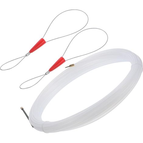 Outil de Tirage de Câbles et 2 Attaches et Pratique avec 5m Tire-fils Électrique en Nylon 3mm pour Électricien pour Installation Électrique (1/5)