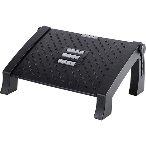 Repose-pieds sous bureau avec rouleau masseur 6 niveaux hauteur réglable anti-dérapant ergonomique footrest de maison dortoir bureau (1/5)