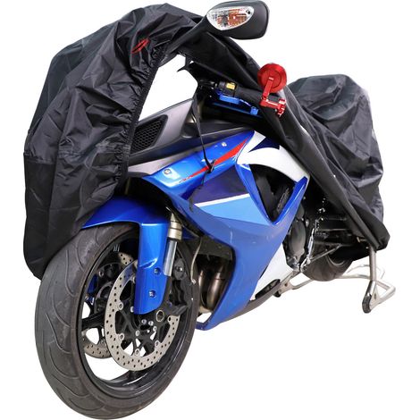 LAN Noir en haut, argenté en bas190TXL : 23095125 Housse de moto en téflon, protection pluie et poussière pour moto (1/5)