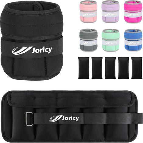 Poids Cheville Réglable Poids de Poignet Poids pour Cheville 2 3 4 5 6 7 8 10 kg la Paire Poids Poignets pour Perte de Poids, Bracelets Lestés pour Exercice Marche Jogging Poids Musculation (1/5)