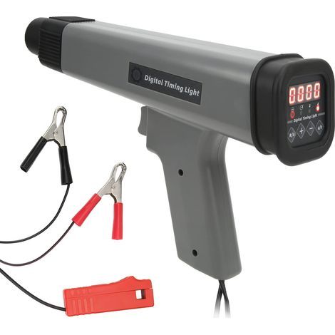 SUNXURY, luz estroboscópica digital para sincronización del motor, luz estroboscópica inductiva de 12 V, luz de sincronización de encendido para automóviles, motocicletas y embarcaciones. (1/5)