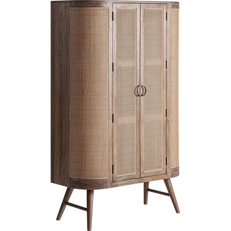 Armoire bois de manguier style nordique marron vieilli - Marron bois vieilli (1/5)