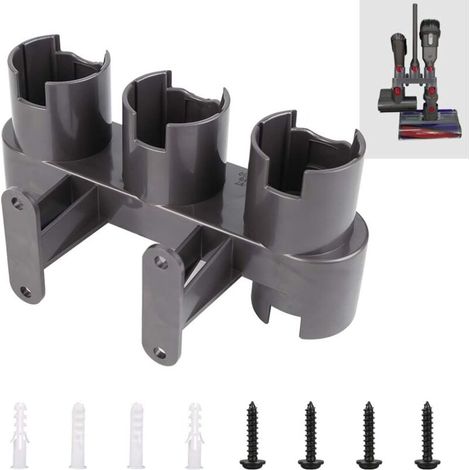 Wall Mount Accessory Holder, Adapter Converter Set for Dyson V11 V10 V8 V7, Replacement for Dyson Vacuum Cleaner(Grey, with Parts Pack)-dyson vacuum cleaner