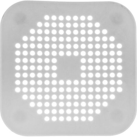 3-teiliger französischer Haarfilter für Waschbecken/Badewanne/Dusche, Silikon-Gummistopfen für Bad/Küche (Grau) (1/4)