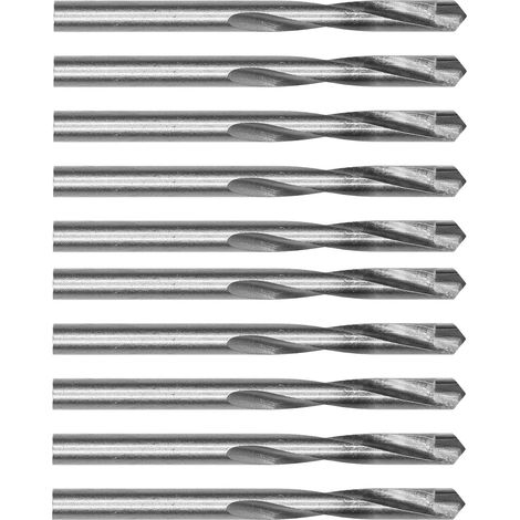 Lot de 10 fraises à bout tranchant en acier au tungstène haute dureté, résistantes à l'usure, pour défonceuse CNC, 6,5 mm (1/5)