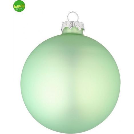 Sfera in vetro Bizzotto verde mela opaco Ø8 cm