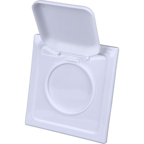Capot de Ventilation et d'Évacuation Sèche-Linge Double Porte en Plastique Étanche Extérieur avec 4 Vis pour Conduits 4,1 Pouces Maison (1/5)