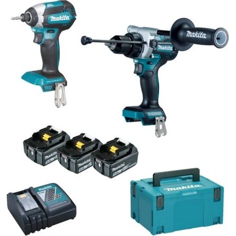Makita DLX2418TJ Set avvitatori a batteria 18v Brushless a percussione e impulsi 5.0 ah (1/5)