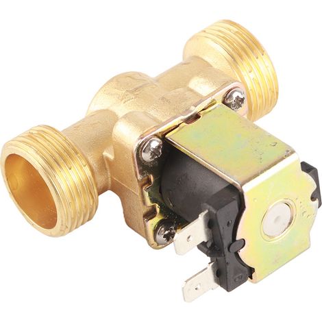 Électrovanne d'arrivée d'eau G3/4" AC24V normalement fermée, adaptée aux appareils ménagers (1/5)