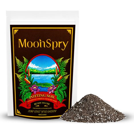 MOONSPRY Gartenerde – Gebrauchsfertige, lose, atmungsaktive Blumenerde für Hausgärten und Balkone (1/5)