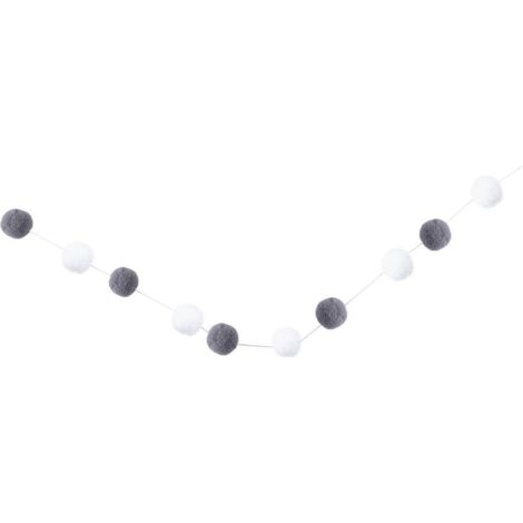 Guirlande de boules de feutrine de Noël, décoration murale, ornement de fête (1/3)