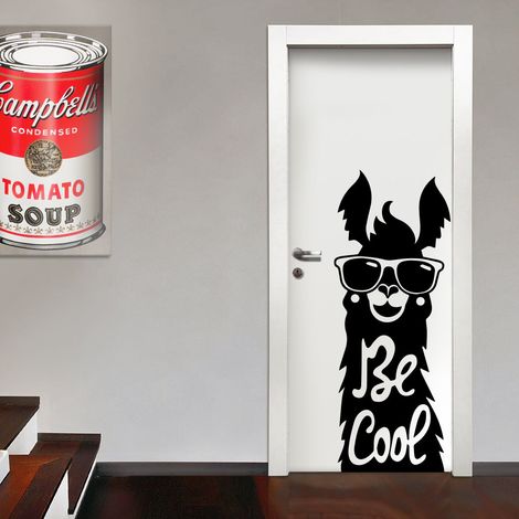 BE COOL - Adesivo murale wall sticker in vinile 55x145 cm - Colore: nero (1/2)